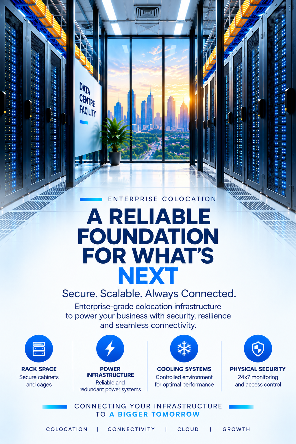Enterprise colocation services and data centre infrastructure