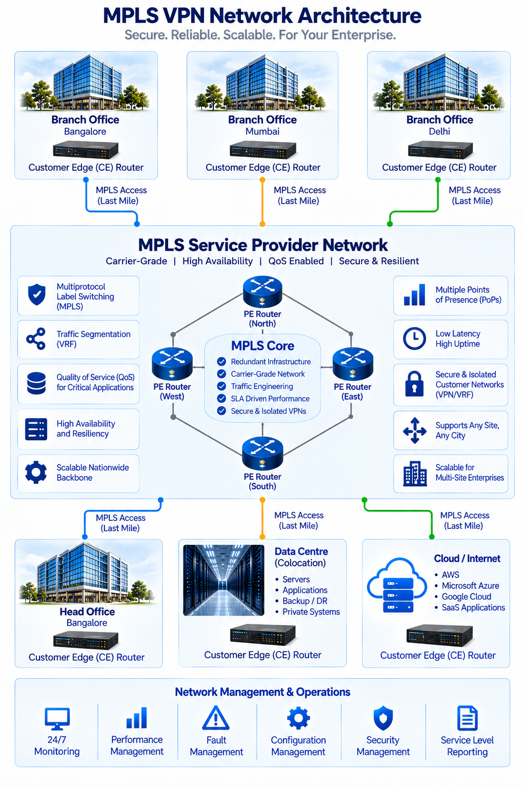 MPLS-VPN-Architecture MPLS VPN carrier network architecture for multiple sites