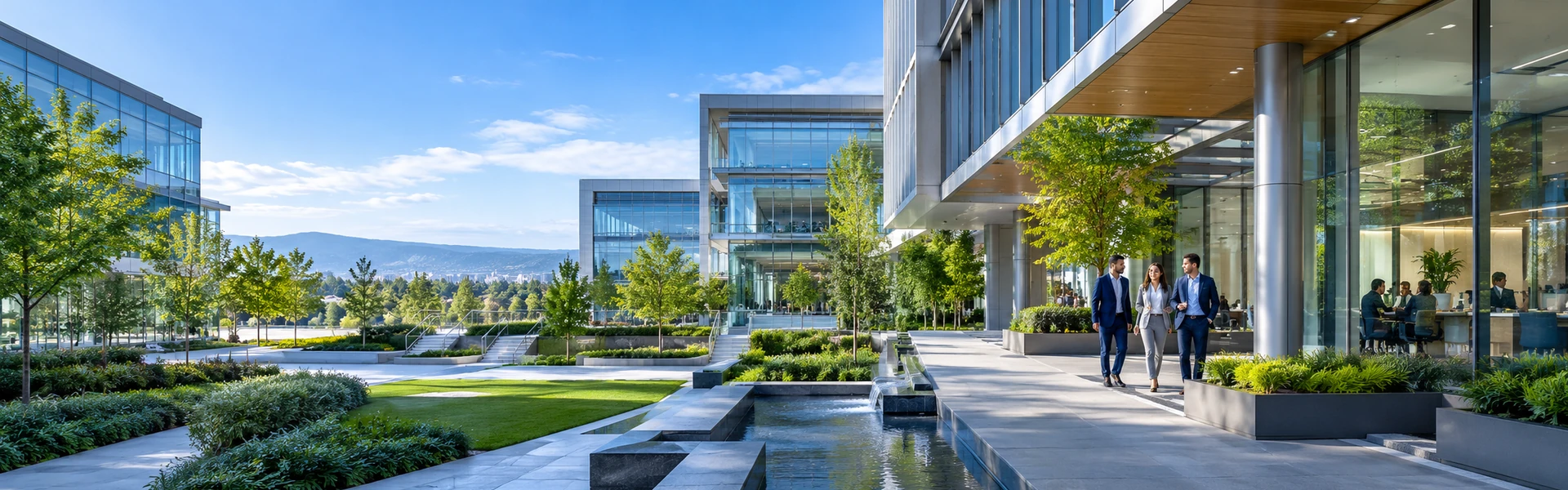 Modern enterprise office campus
